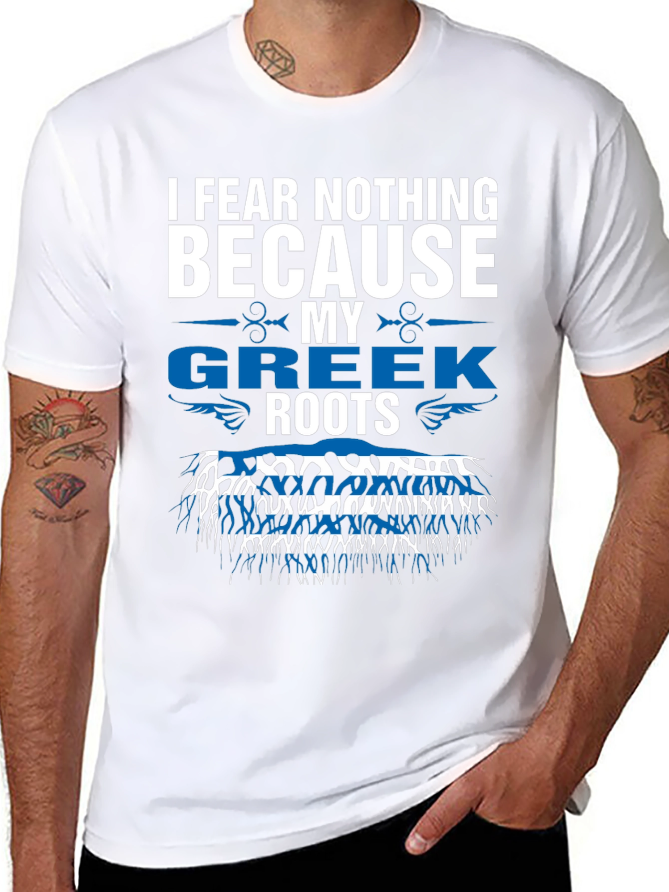Greek Roots T-Shirt - I Fear Nothing