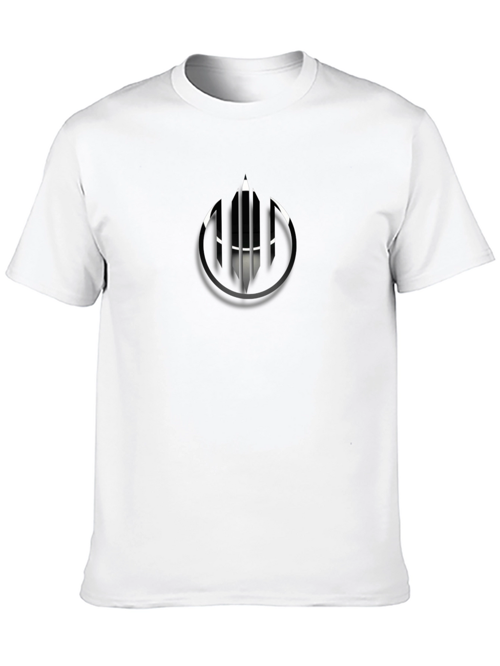 Mens Black Graphic Tee - Unique Abstract Design