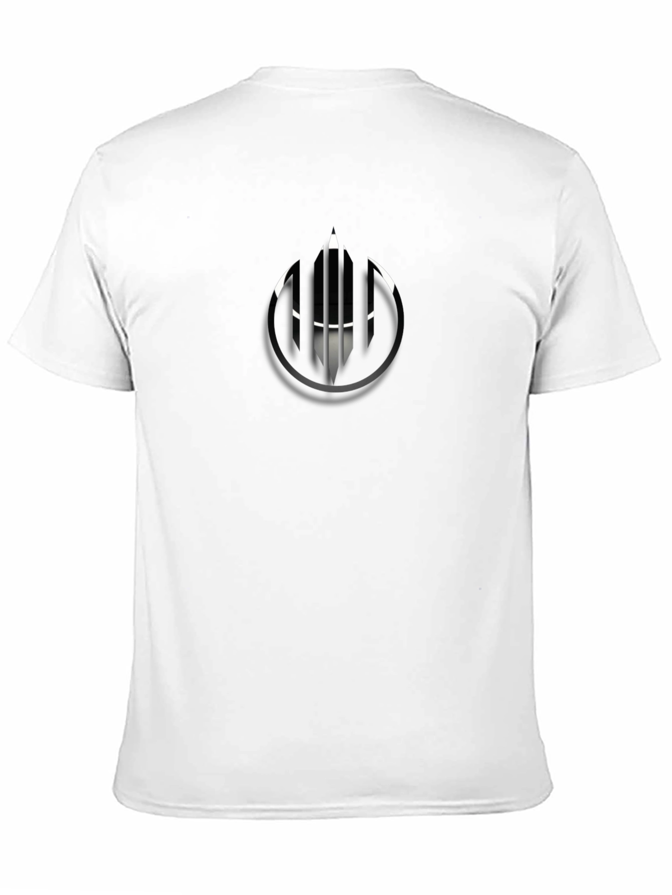 Mens Black Graphic Tee - Unique Abstract Design