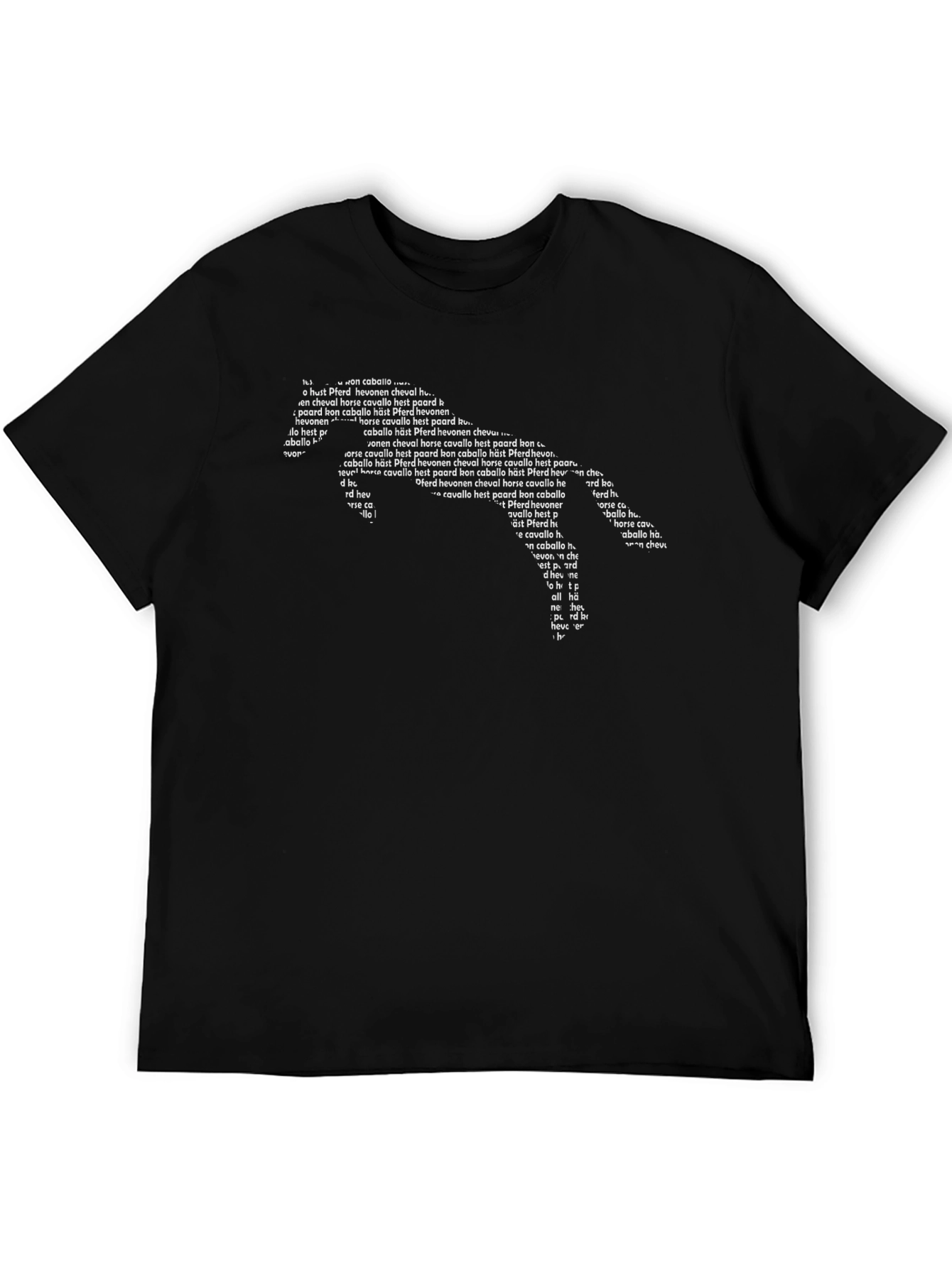 Word Art Horse Graphic Tee - Unisex