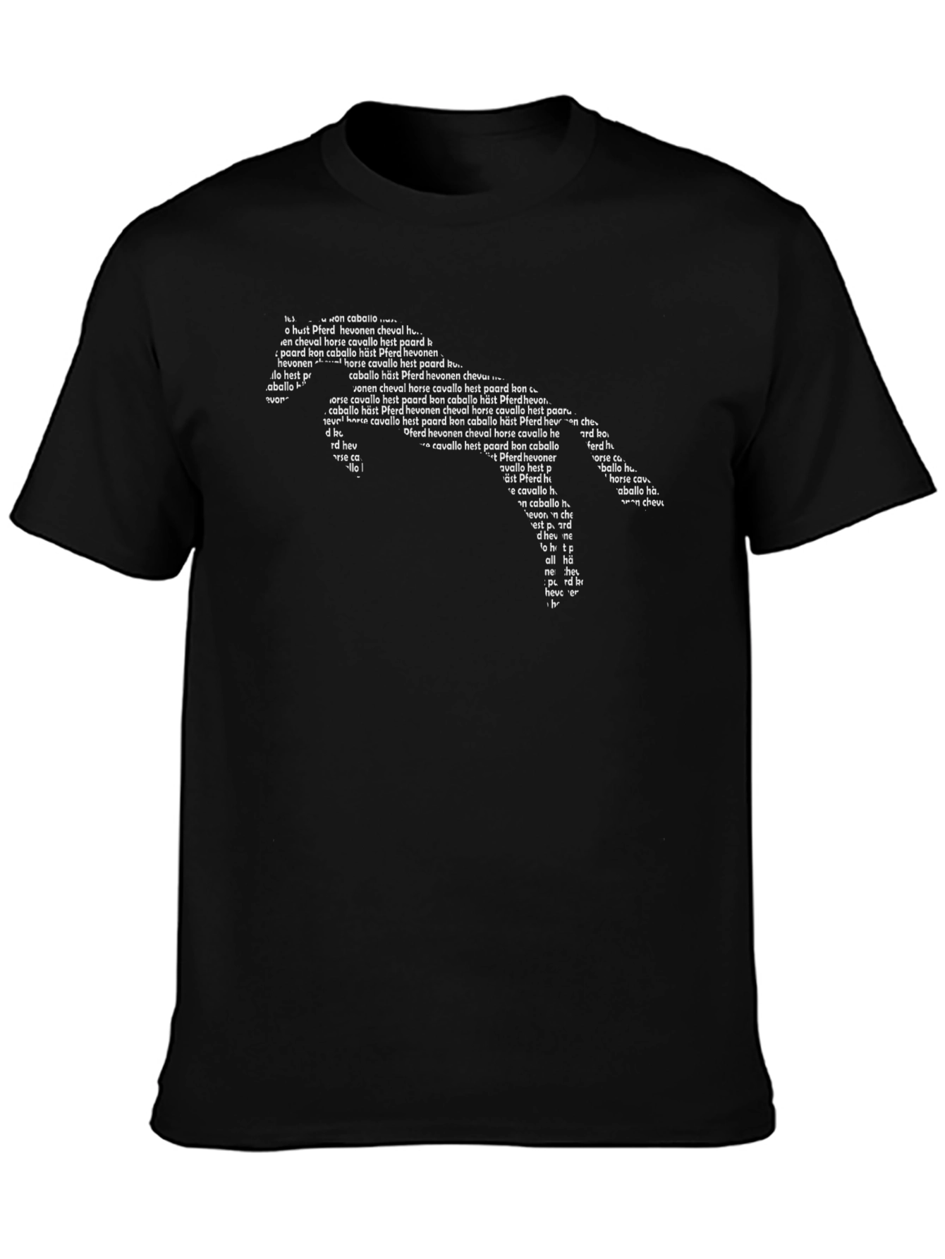 Word Art Horse Graphic Tee - Unisex