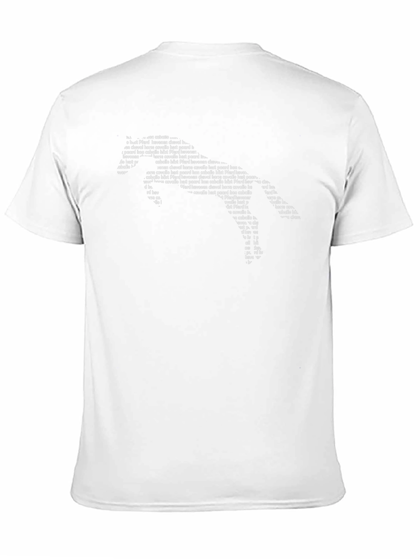 Word Art Horse Graphic Tee - Unisex