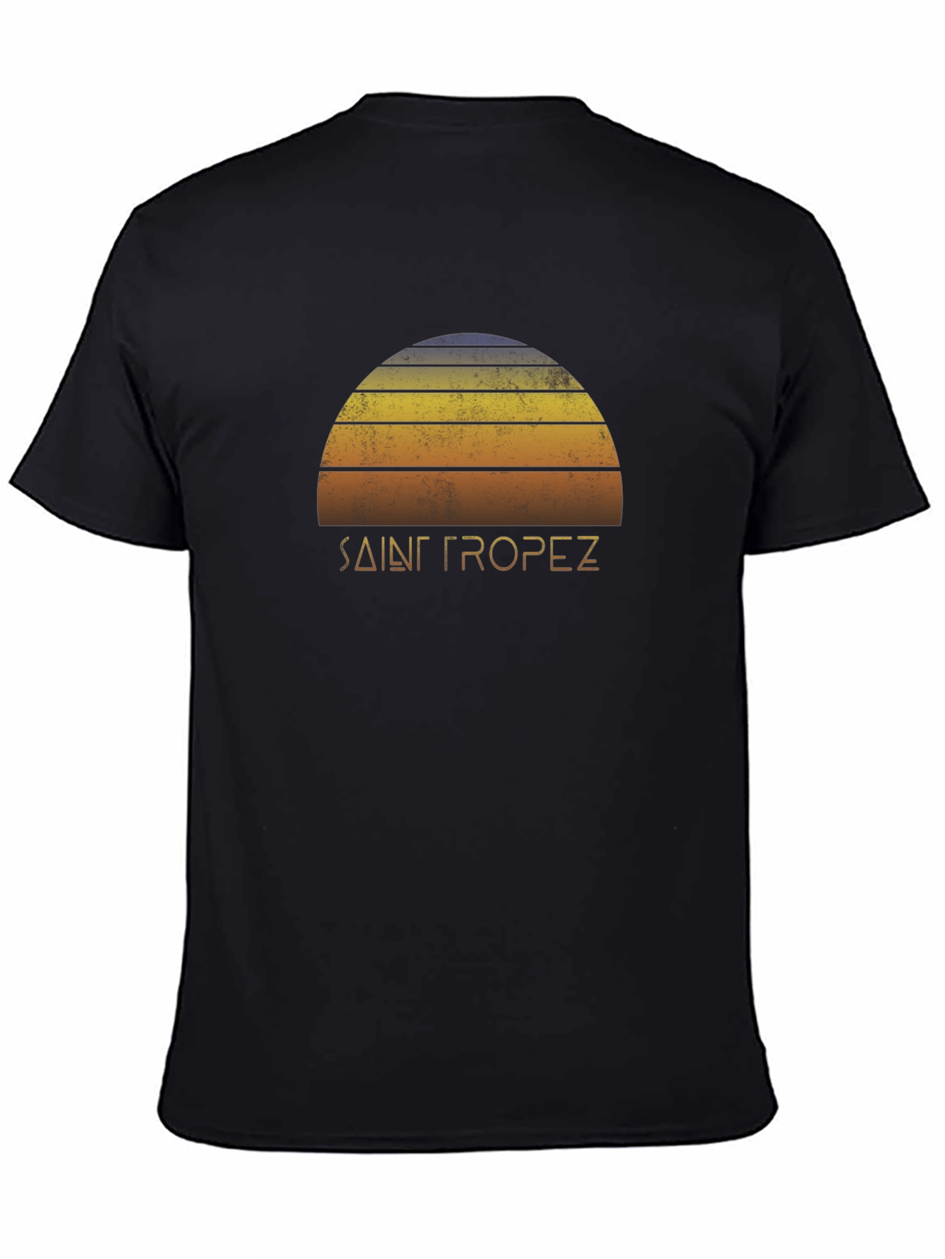 Saint Tropez Retro Sunset T-Shirt - Vintage Style Tee