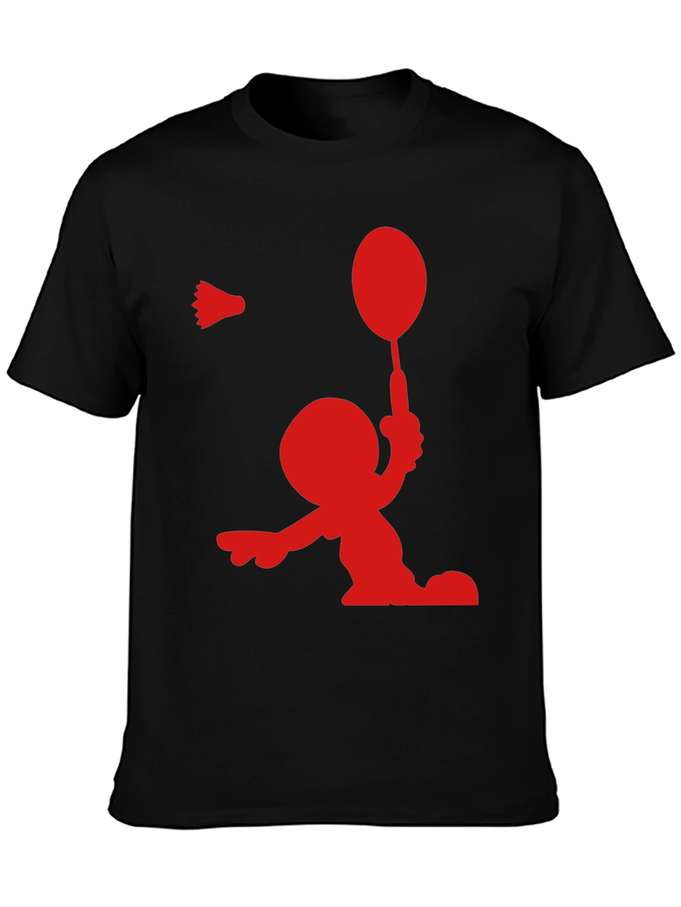 Badminton Player Graphic Tee - Sporty Stylish Shirt