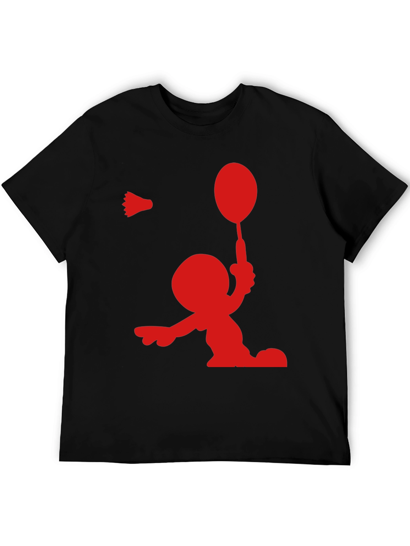 Badminton Player Graphic Tee - Sporty Stylish Shirt