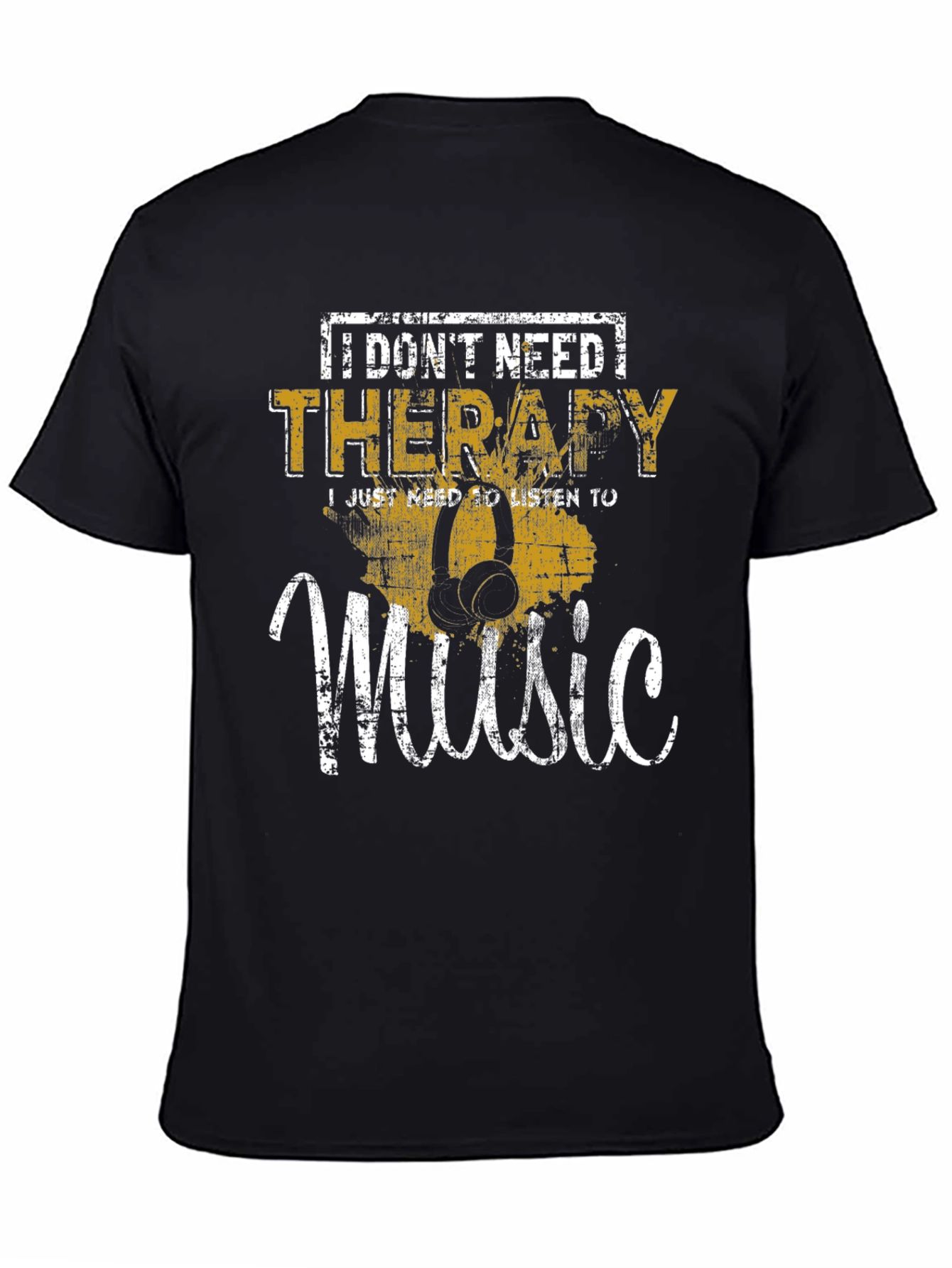 Music Therapy Graphic Tee - Funny Musician T-Shirt