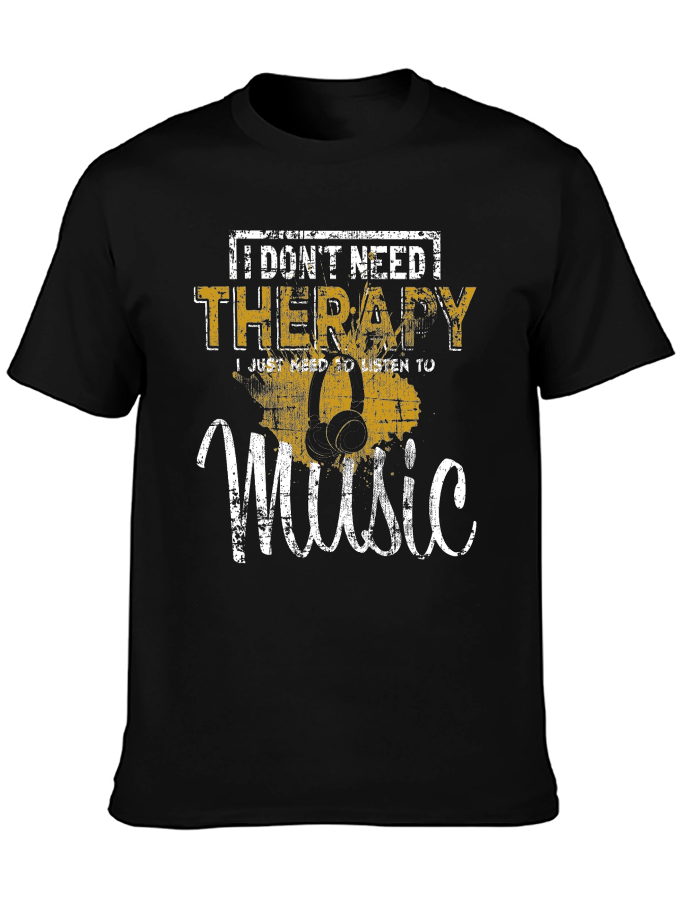 Music Therapy Graphic Tee - Funny Musician T-Shirt