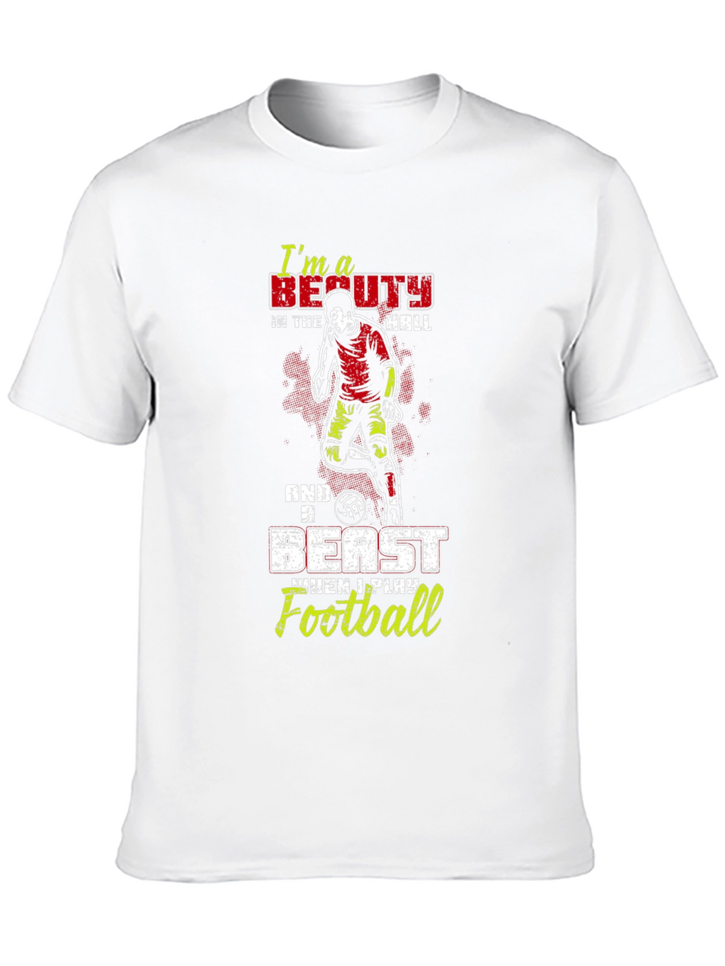 Beauty and Beast Football T-Shirt