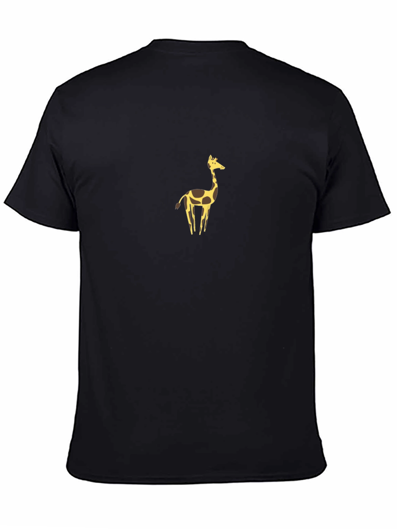 Giraffe Graphic Tee - Trendy Mens Black T-Shirt