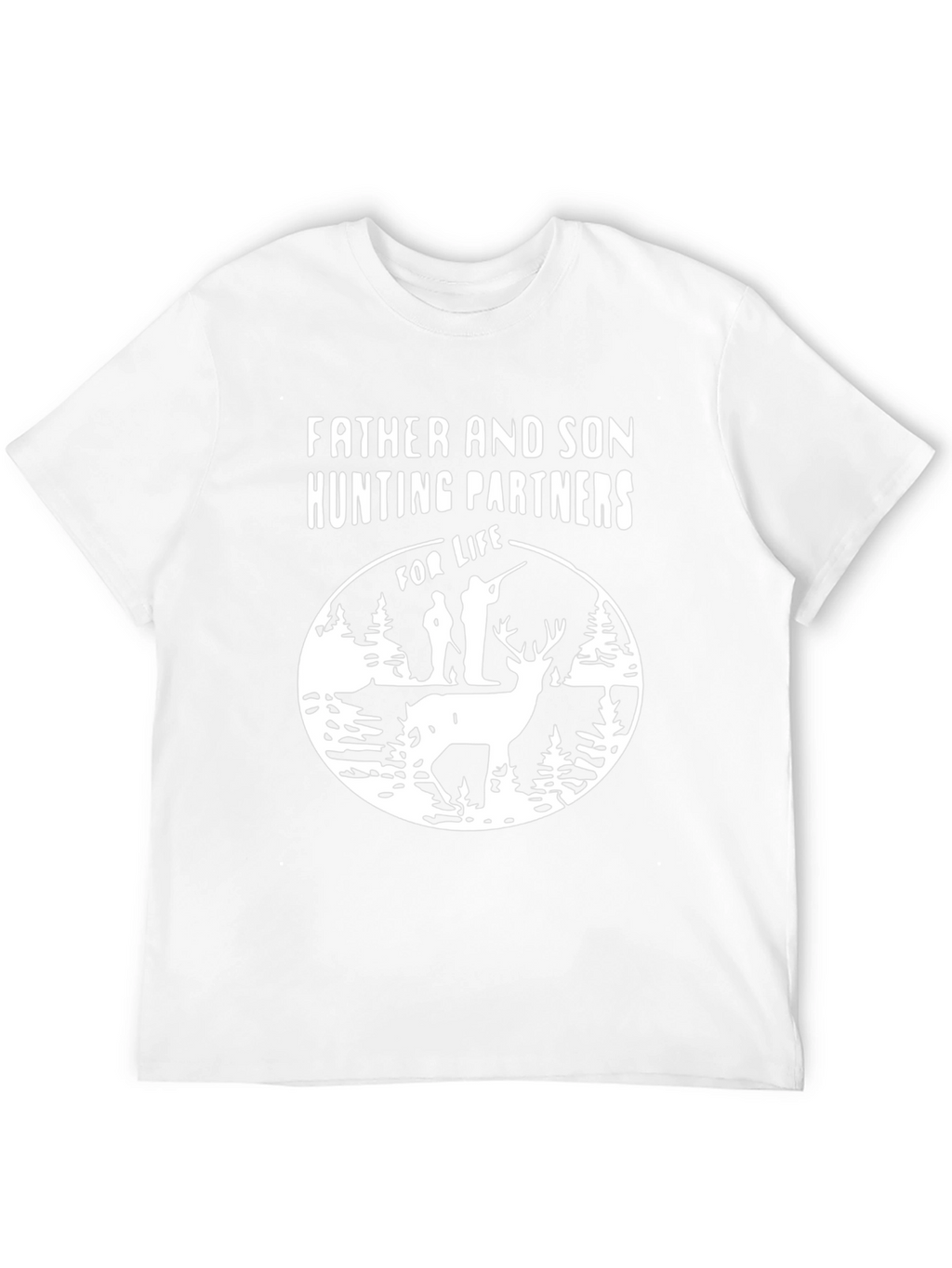 Father and Son Hunting Partners Black T-Shirt