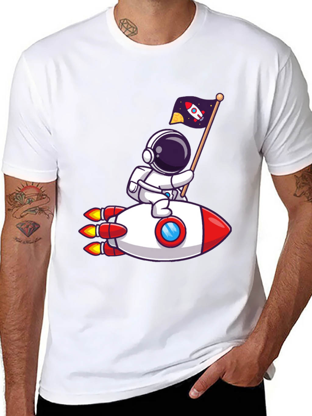 Astronaut Rocket T-Shirt - Space Adventure!