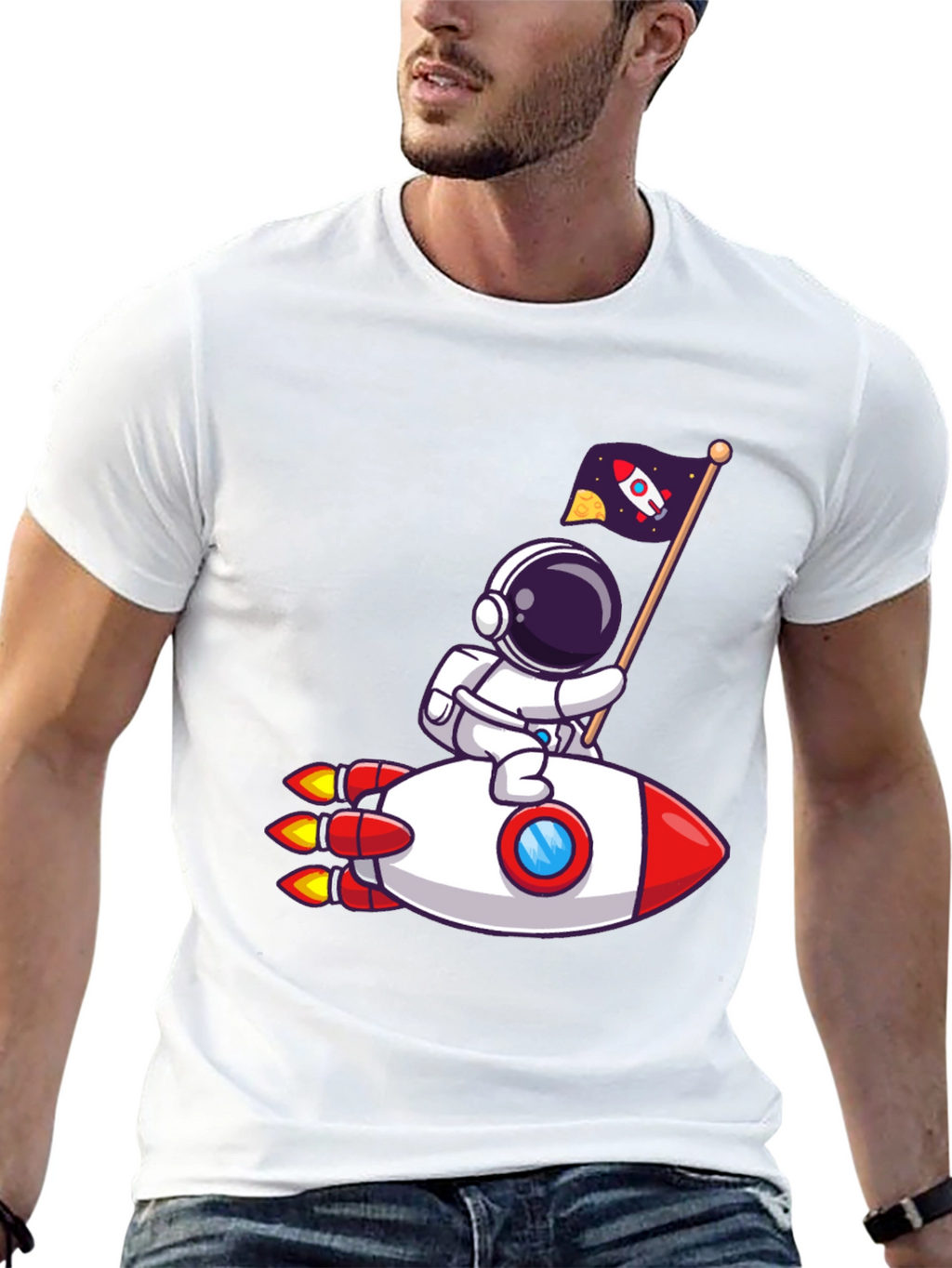 Astronaut Rocket T-Shirt - Space Adventure!