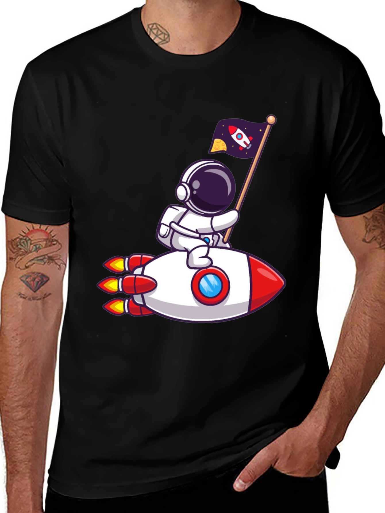 Astronaut Rocket T-Shirt - Space Adventure!