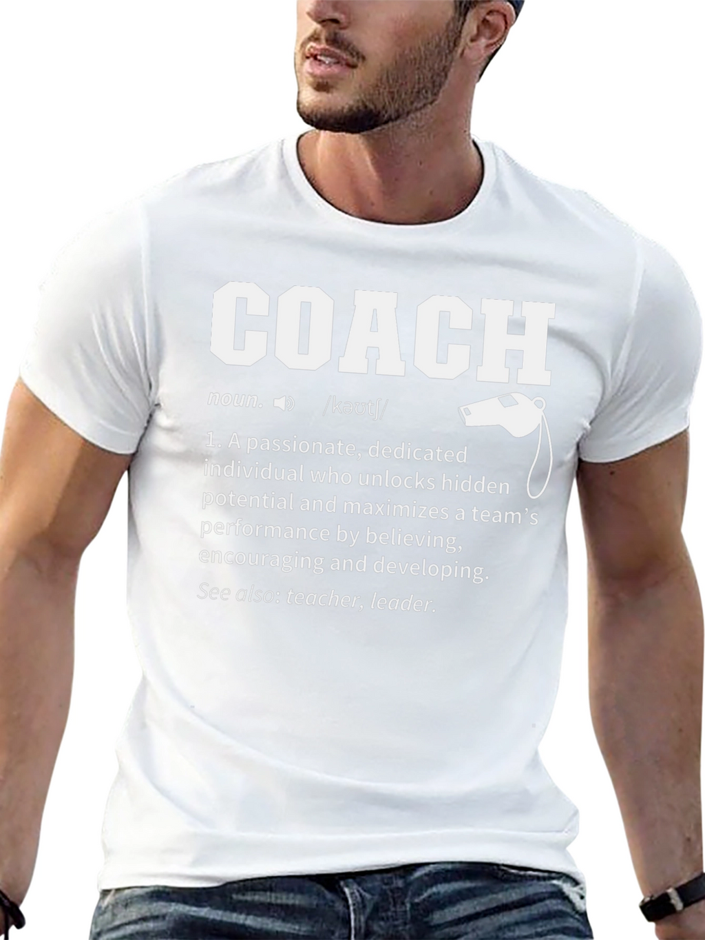 Coach Definition T-Shirt - Passionate Leader Gift