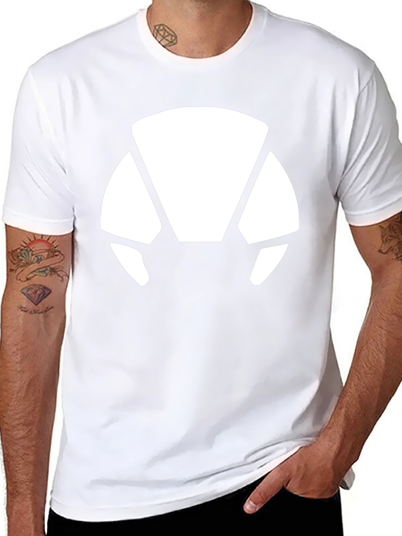 Minimalist White Graphic Tee