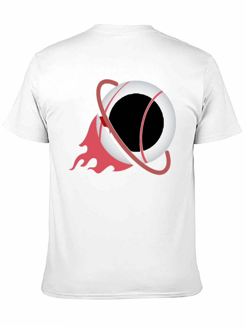 Black T-Shirt with Orbit Graphic