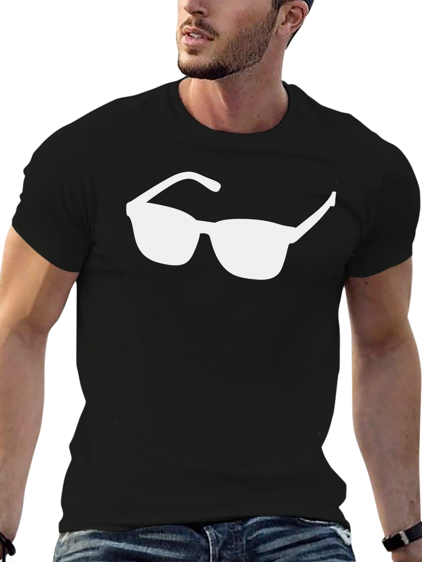 Sunglasses Graphic Black T-Shirt