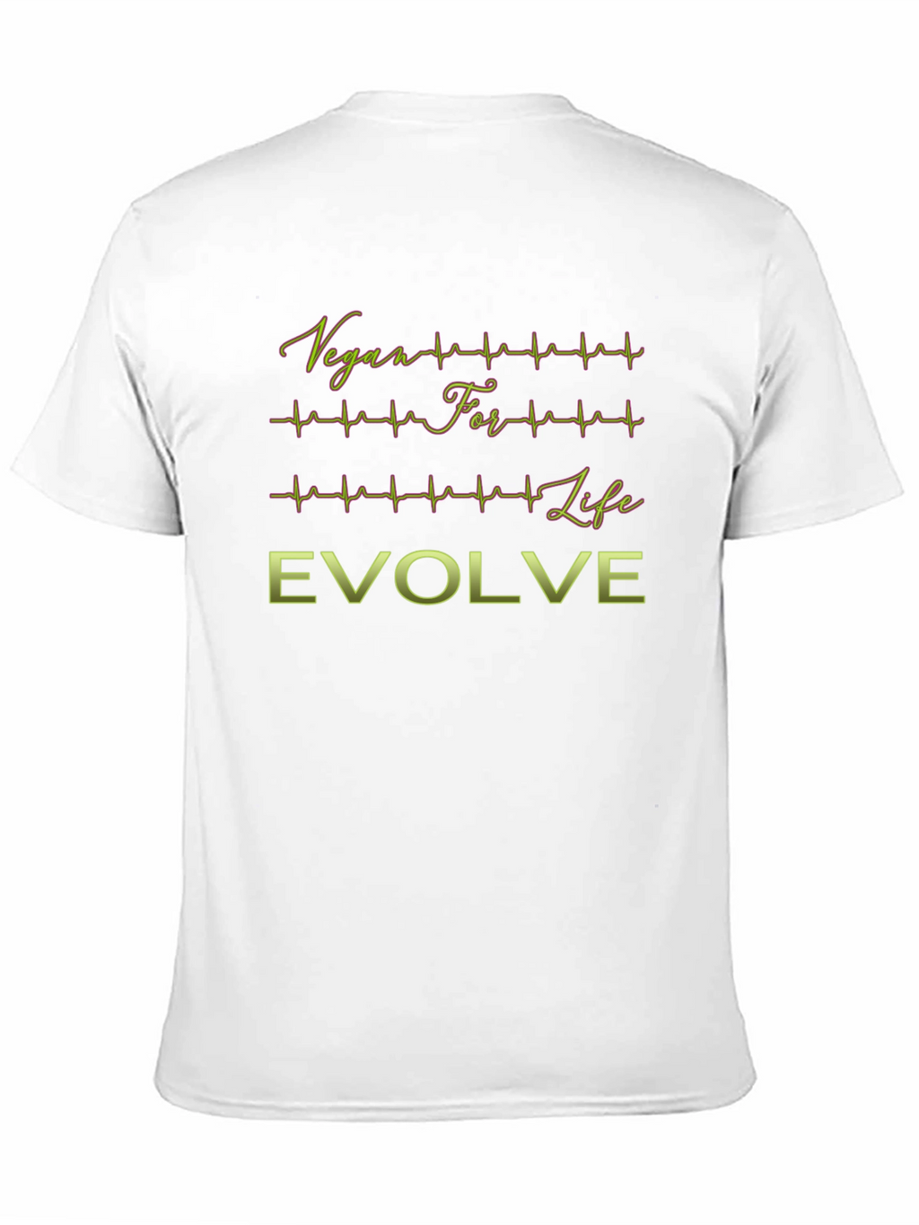 Vegan For Life Evolve Black T-Shirt