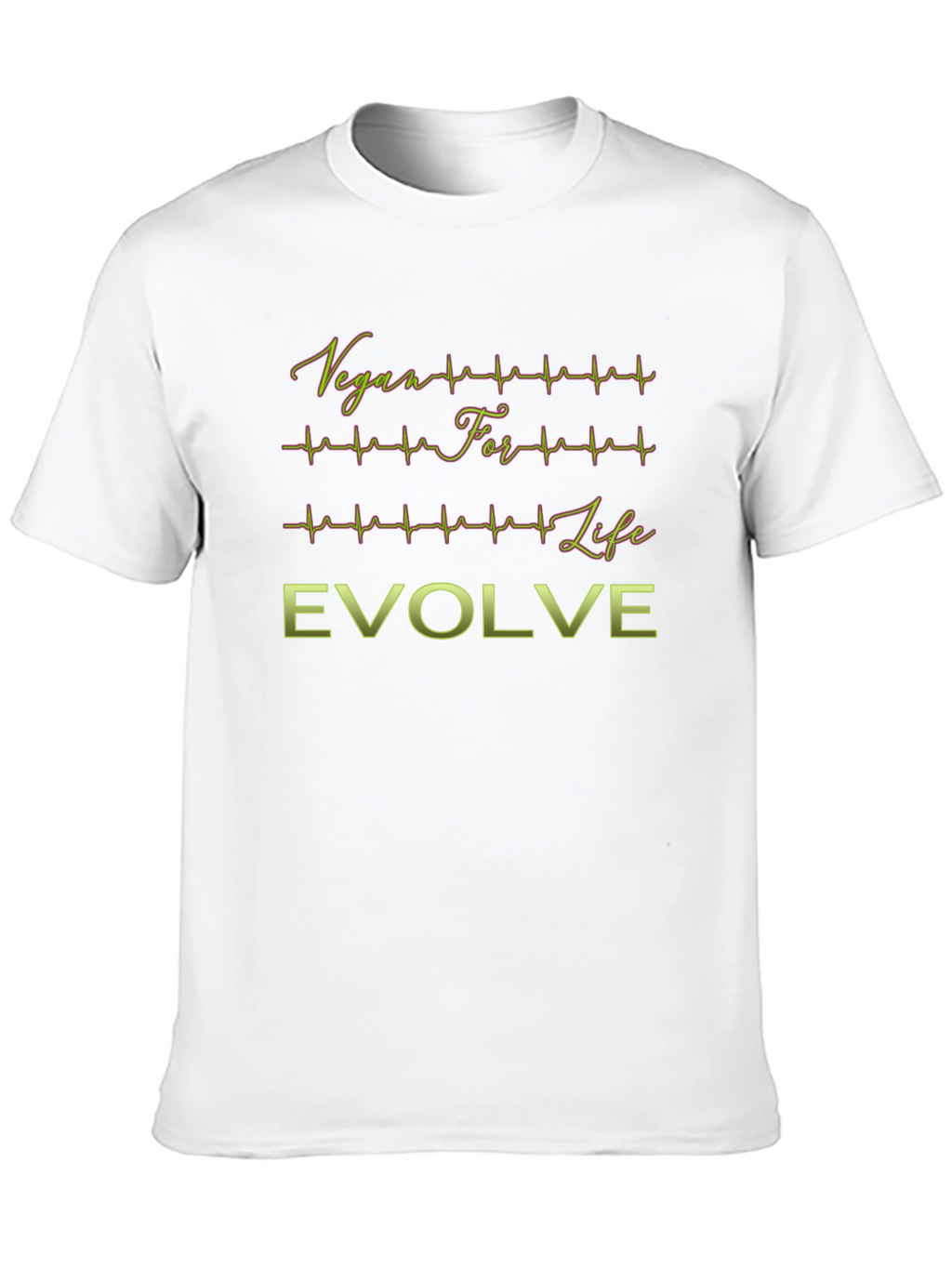 Vegan For Life Evolve Black T-Shirt