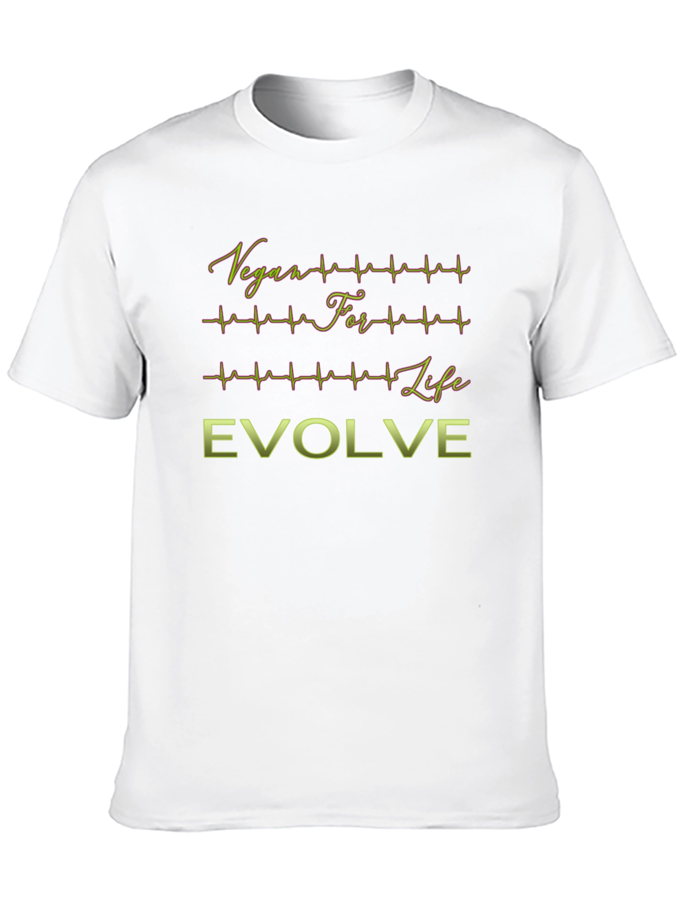 Vegan For Life Evolve Black T-Shirt