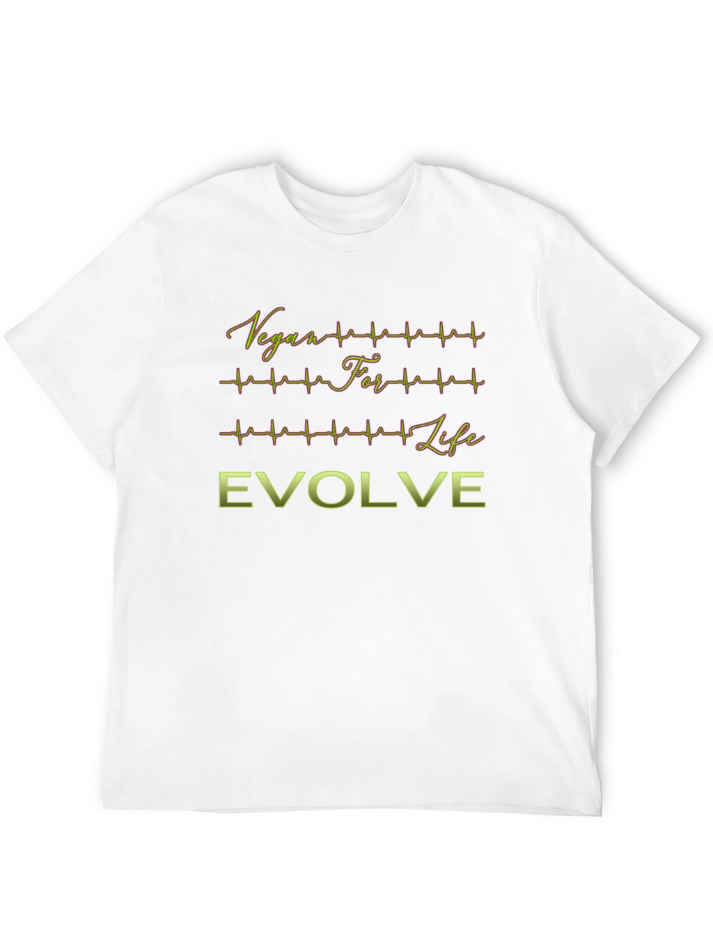 Vegan For Life Evolve Black T-Shirt