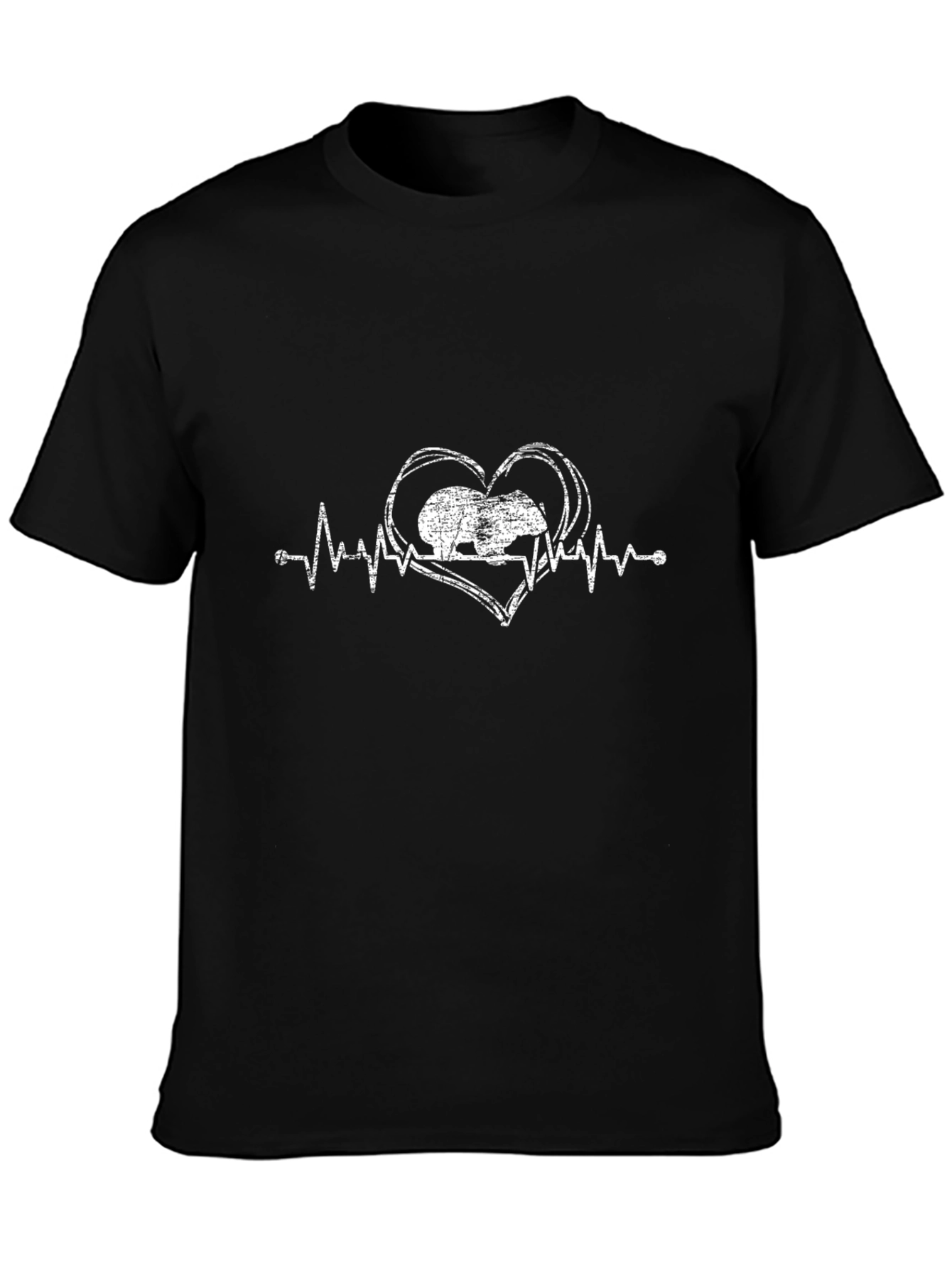 Capybara Heartbeat T-Shirt - Unique Graphic Tee