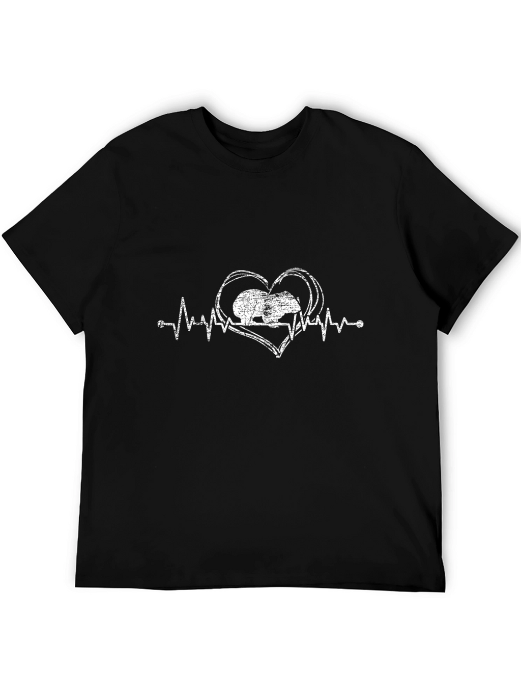 Capybara Heartbeat T-Shirt - Unique Graphic Tee