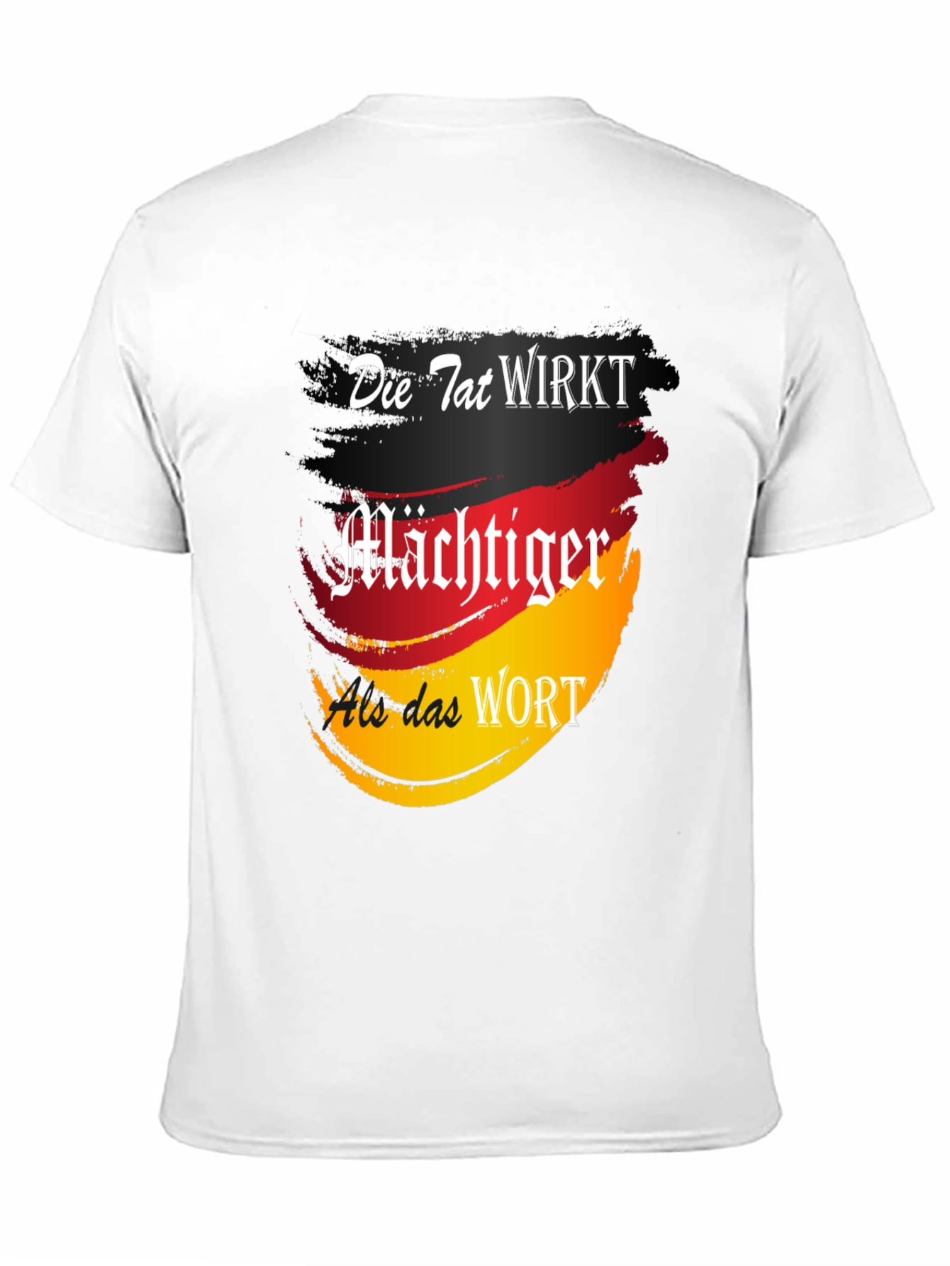 German Flag Die Tat Wirkt Graphic Tee