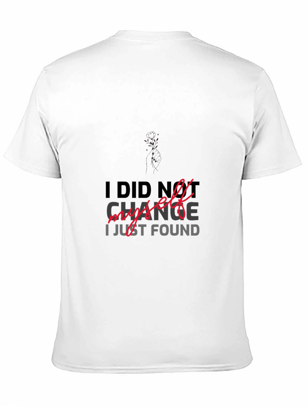 I DID NOT CHANGE MYSELF T-shirt