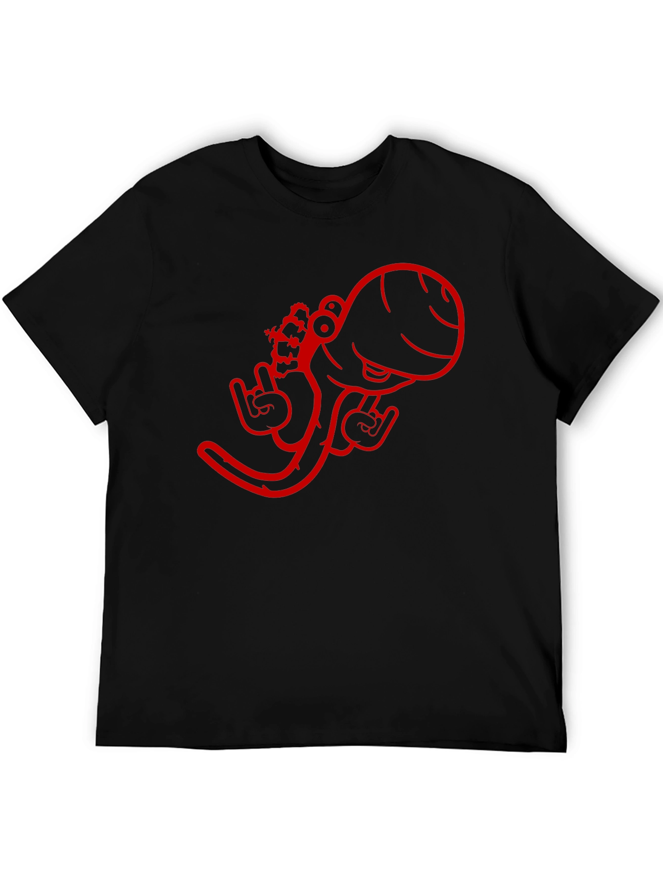 Cool Octopus Graphic Black T-Shirt