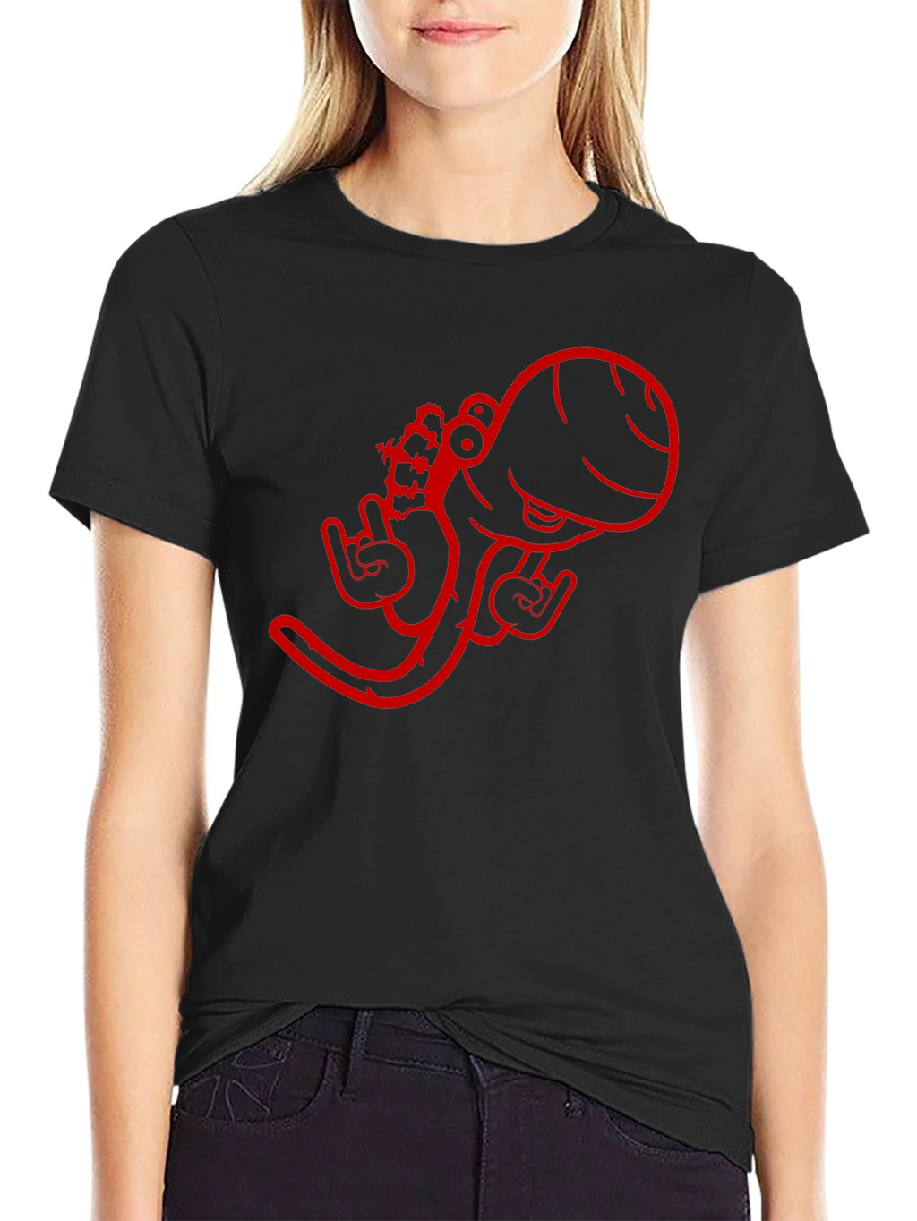 Cool Octopus Graphic Black T-Shirt