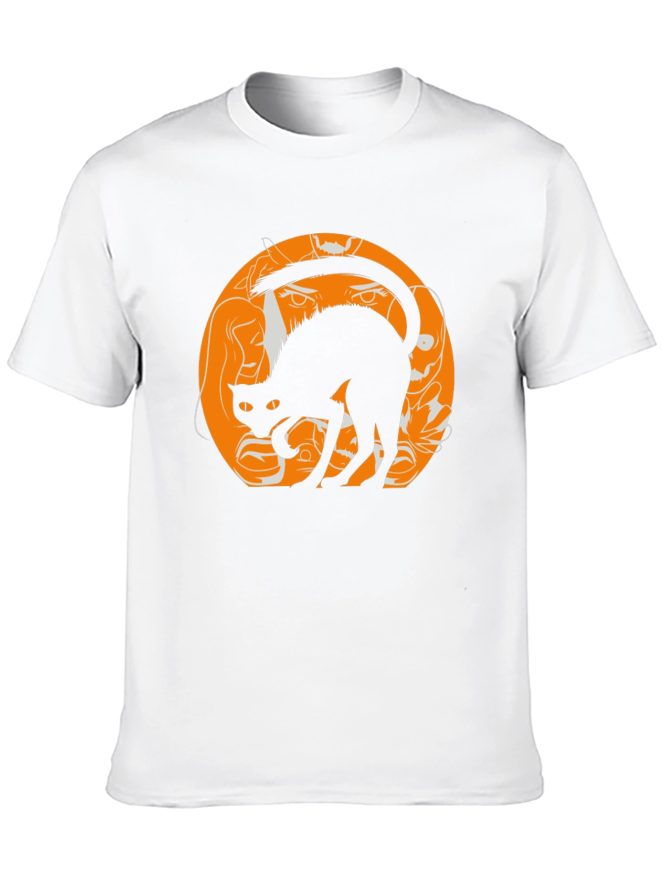 Halloween Black Cat Graphic Tee