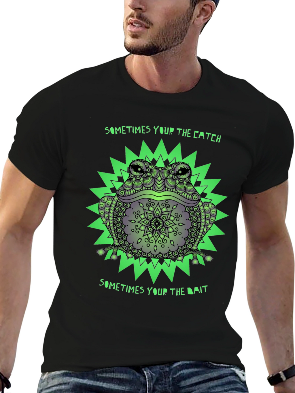 Frog Catch and Bait Graphic Tee