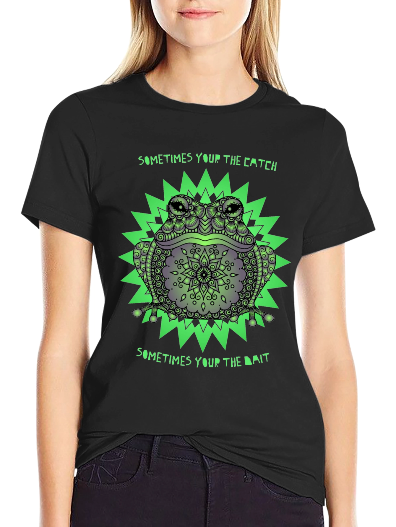 Frog Catch and Bait Graphic Tee