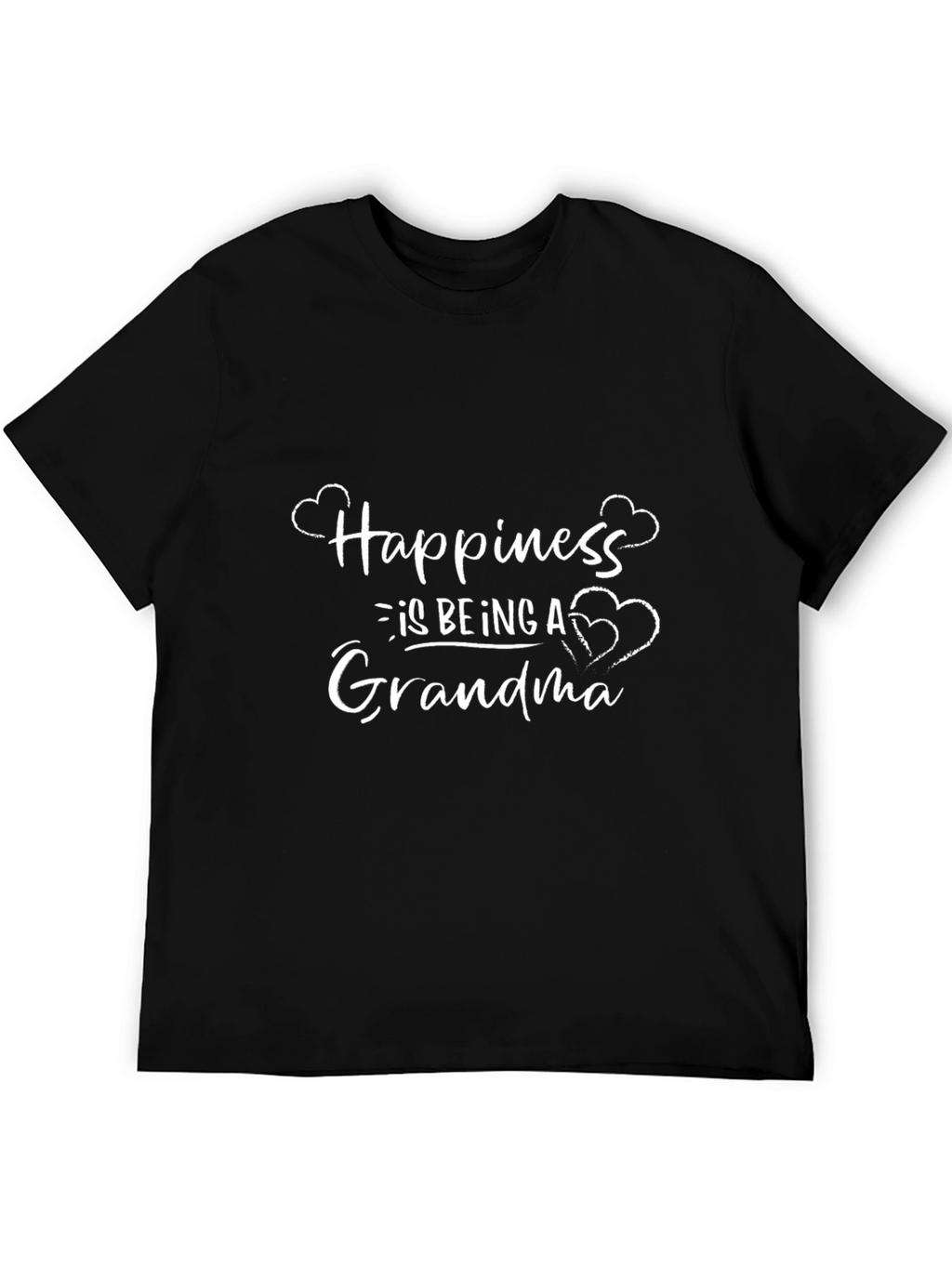Happiness is Being a Grandma Black T-Shirt