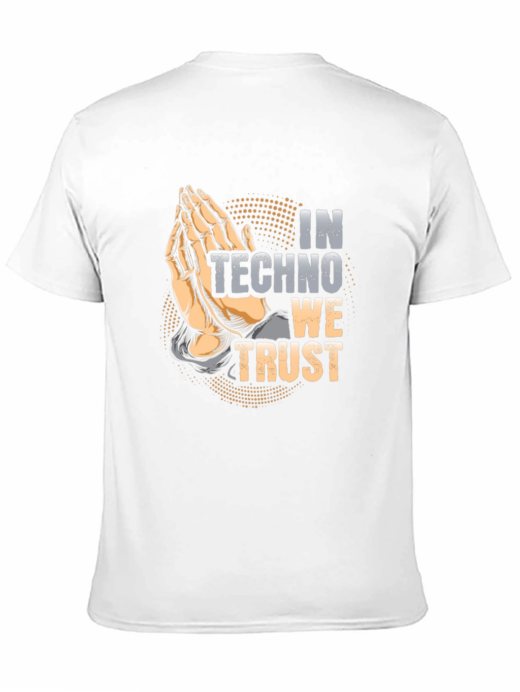 In Techno We Trust Black Graphic Tee