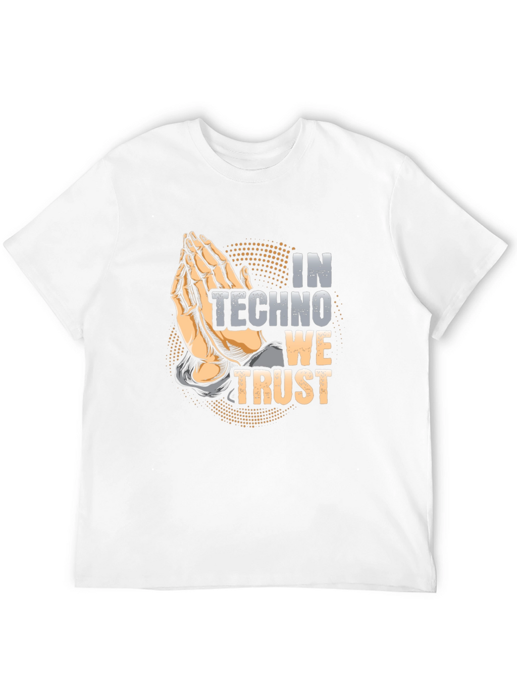 In Techno We Trust Black Graphic Tee