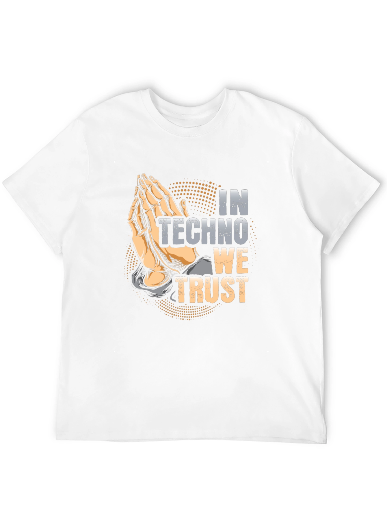 In Techno We Trust Black Graphic Tee