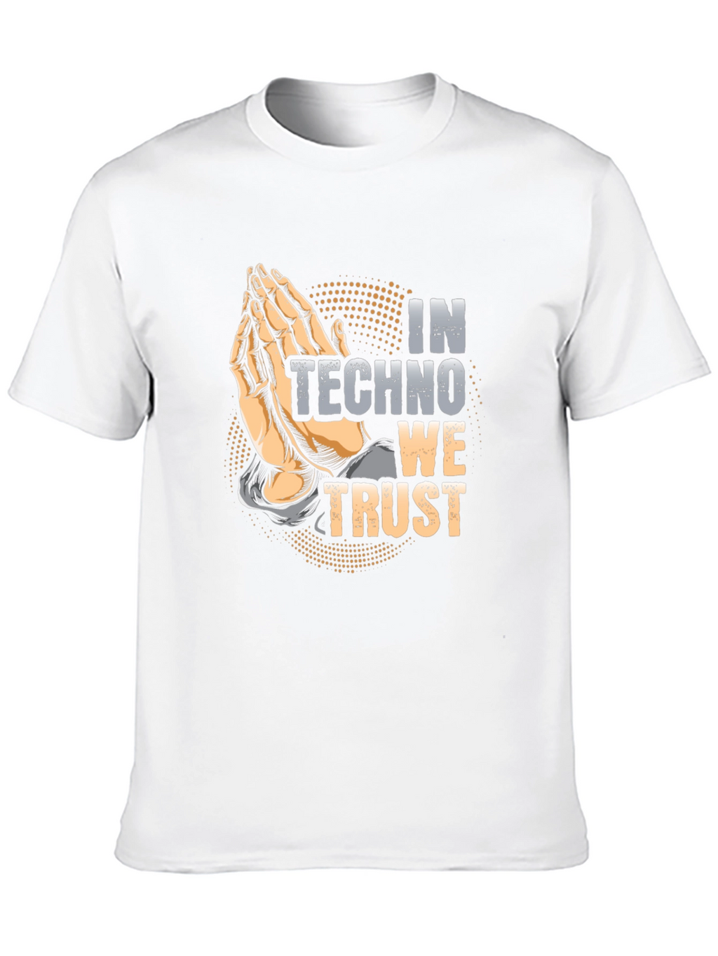 In Techno We Trust Black Graphic Tee