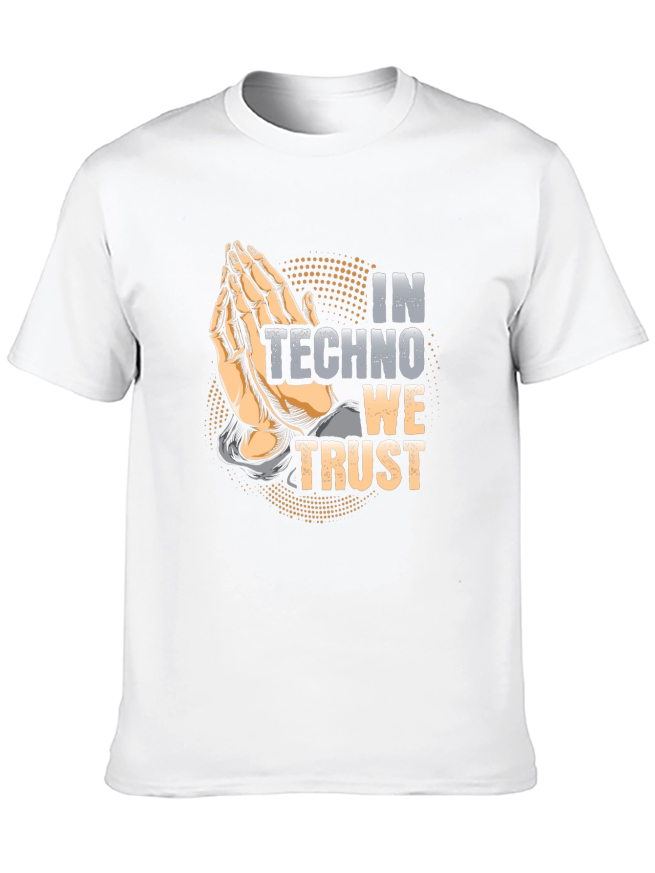 In Techno We Trust Black Graphic Tee