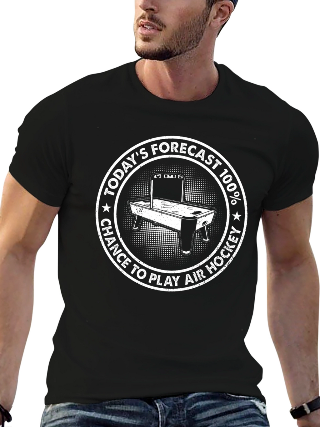Air Hockey Forecast Graphic Tee