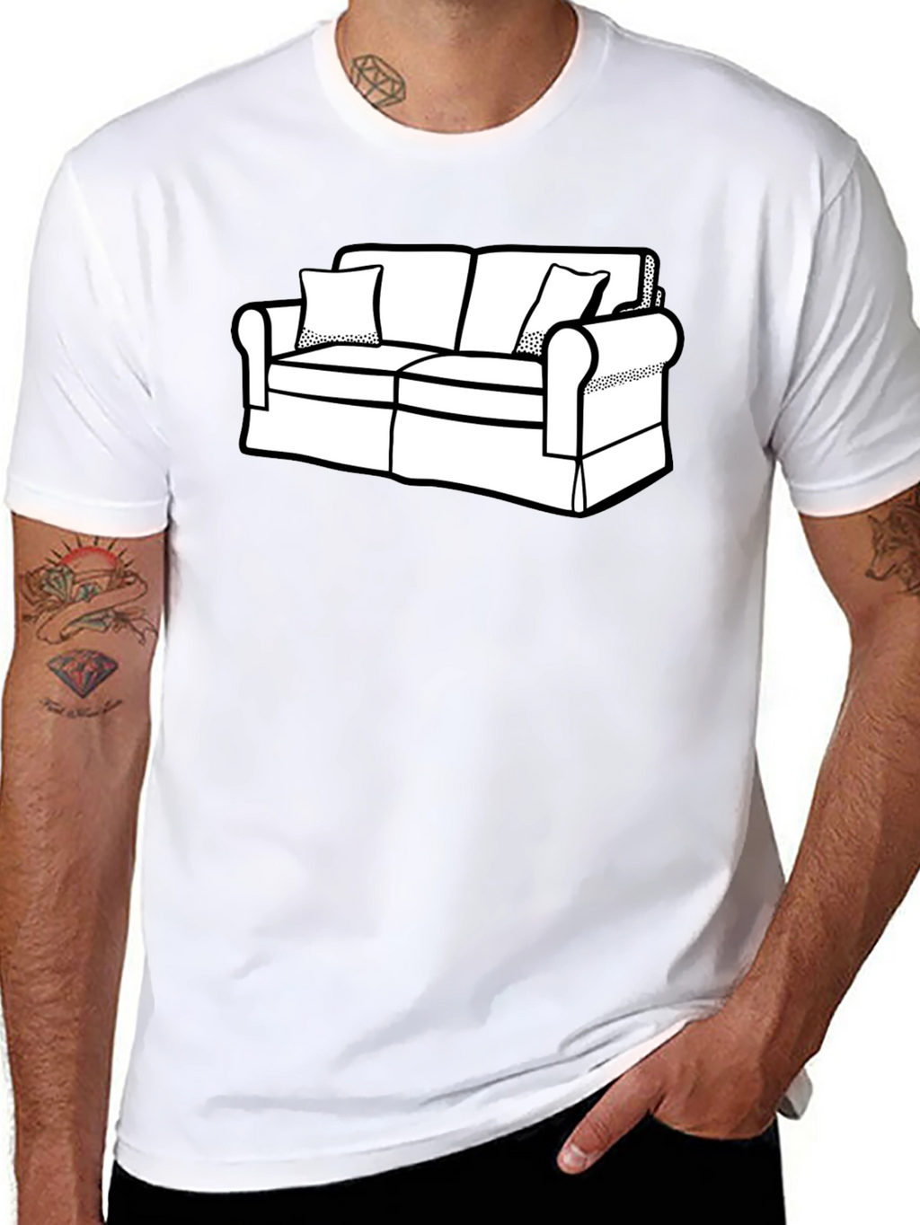 Couch Graphic T-Shirt - Relaxed Style