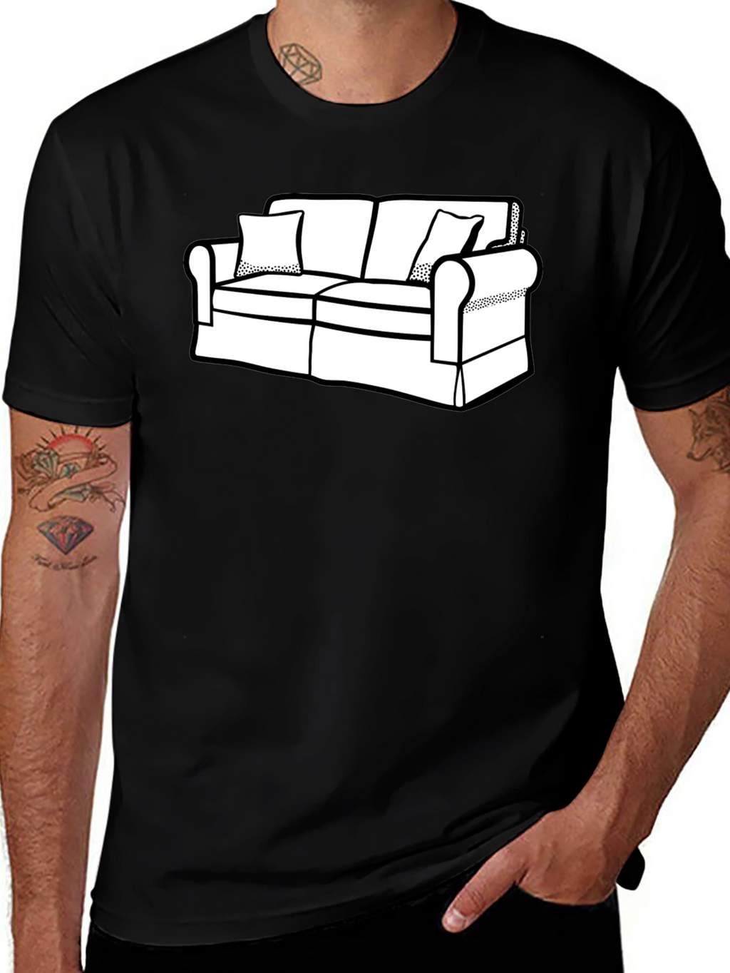 Couch Graphic T-Shirt - Relaxed Style