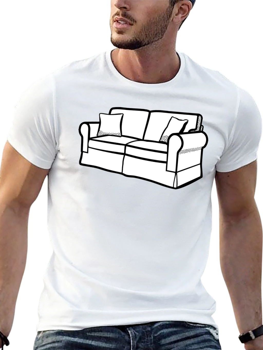 Couch Graphic T-Shirt - Relaxed Style