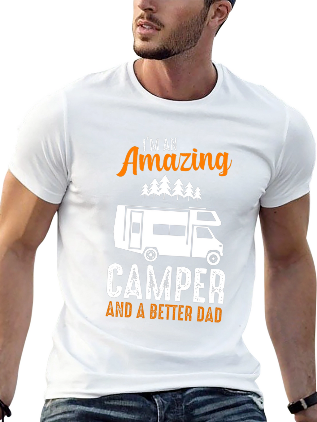 Amazing Camper Dad Graphic Tee