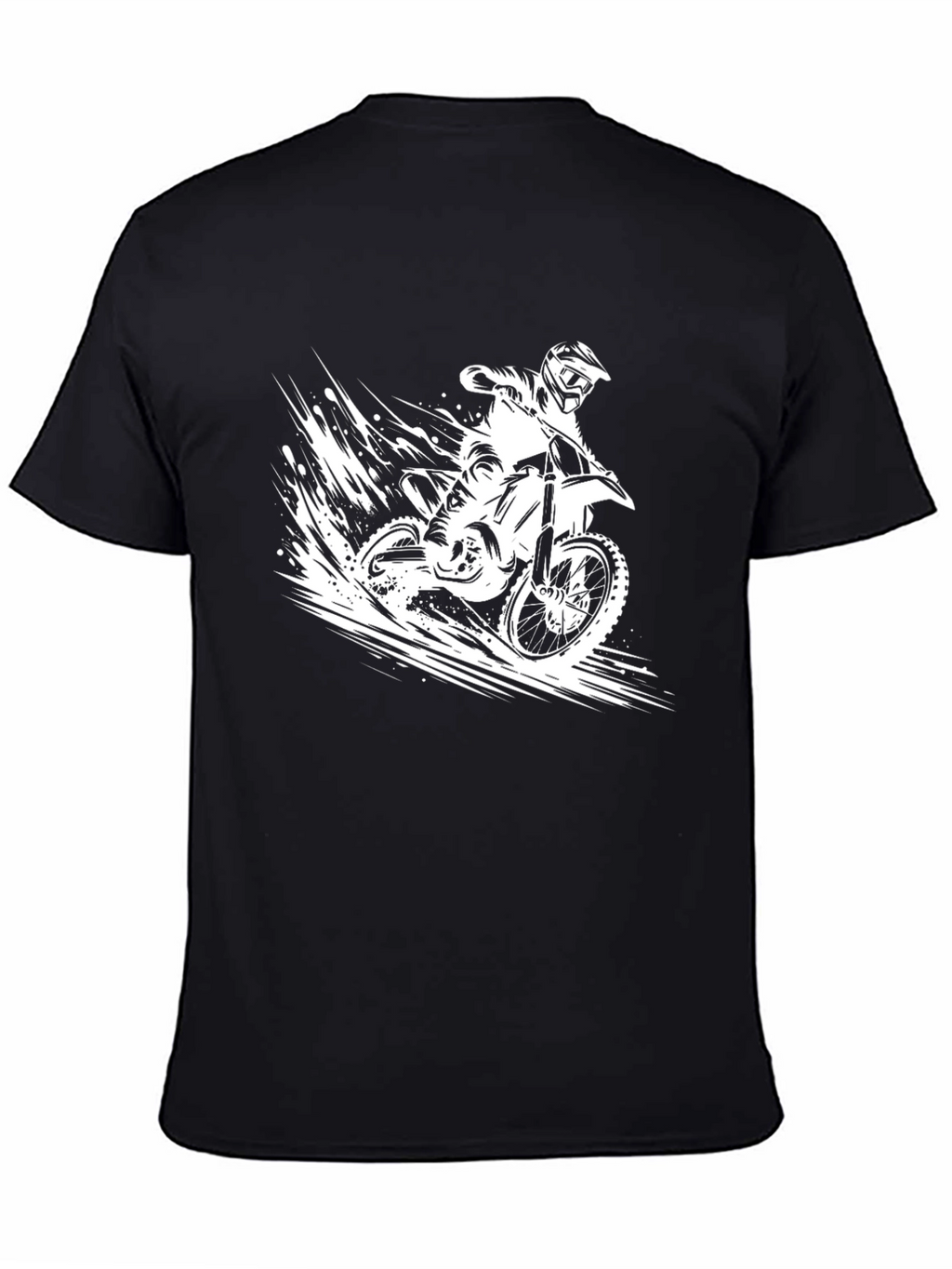 Motorcross Rider Black Graphic Tee
