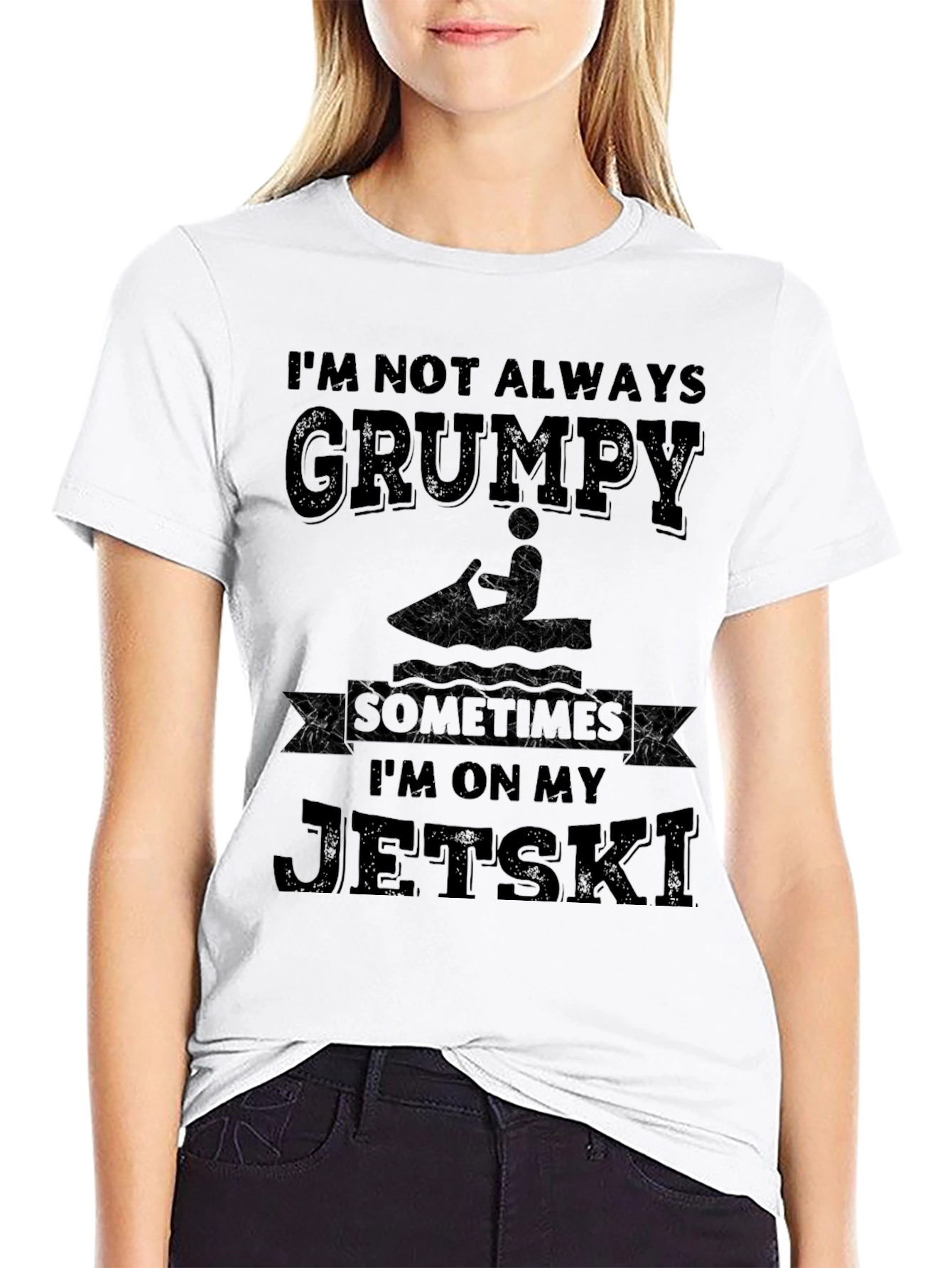 Grumpy Jet Ski Graphic T-Shirt
