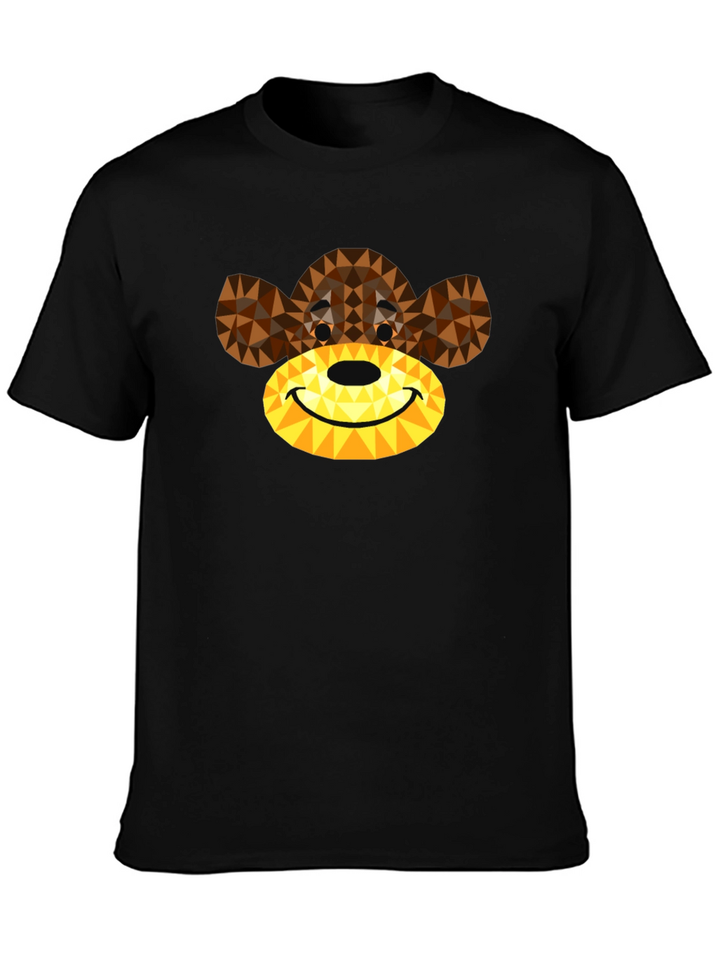 Geometric Monkey Graphic Tee - Modern Style