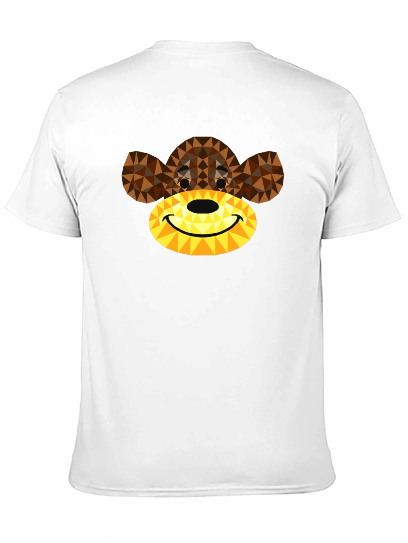 Geometric Monkey Graphic Tee - Modern Style