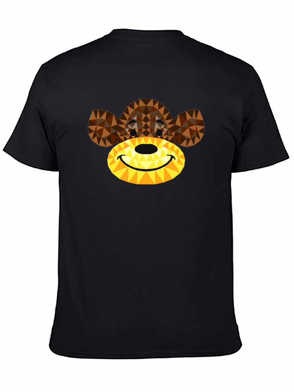 Geometric Monkey Graphic Tee - Modern Style